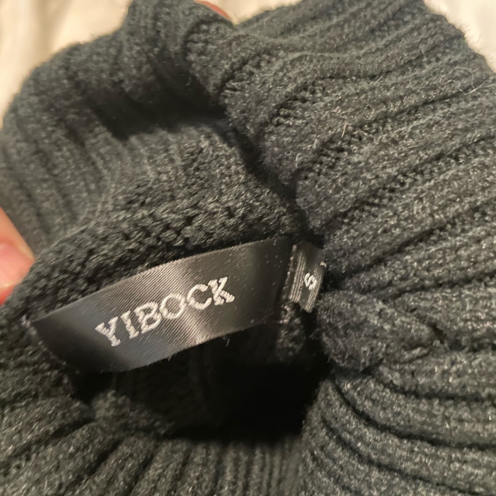YIBOCK Turtleneck Loose Long Sleeve Pullover Sweater Dress - Picture 8 of 9